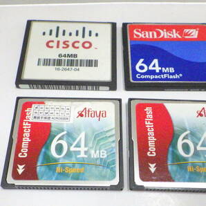 新入荷 Cisco SanDisk Afaya コンパクトフラッシュ CF 64MB 4枚セット 中古動作品の画像1