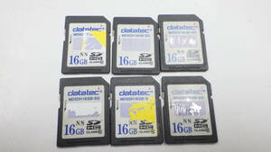 datatec　SDHCカード　16GB　6枚セット　中古動作品