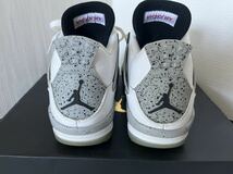 中古　NIKE AIR JORDAN 4 GOLF “WHITE CEMENT”スポーツ ゴルフ　ナイキ エアジョーダン 4G ゴルフシューズ 26.5cm 白／黒／グレー_画像3