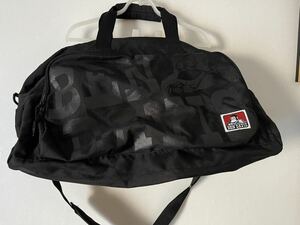  один раз только использование прекрасный товар BEN DAVIS Ben te винт сумка "Boston bag" сумка на плечо сумка 2WAY чёрный путешествие 