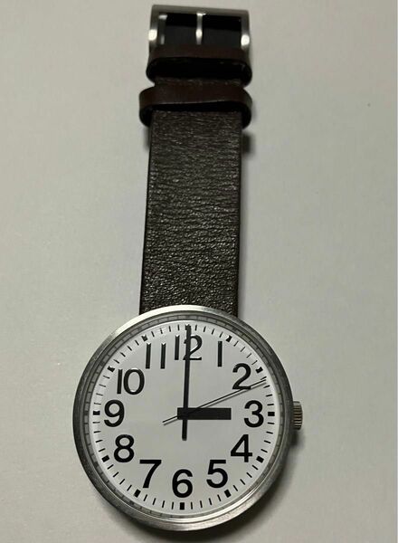 無印良品 公園の時計 自動巻き 腕時計 旧モデル ダークブラウン