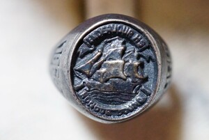 687 シルバー カレッジ リング 指輪 ヴィンテージ アクセサリー SILVER刻印 アンティーク シルバージュエリー 装飾品