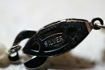 595 アコヤ真珠 本真珠 パール ネックレス ヴィンテージ アクセサリー SILVER刻印 ペンダント 冠婚葬祭 あこや 装飾品_画像5