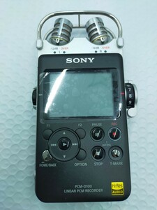 ☆SONY PCM-D100 LINEAR(リニア) PCM RECORDER ICレコーダー 集音器 32GBフラッシュメモリー ※バッテリー欠品