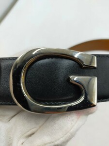 ☆GUCCI 黒革 ベルト グッチ 70 28 036 14790956 ウエスト66~71cm