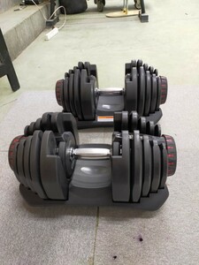 □4WD 可変式ダンベルセット 4~38kg 4kg毎16段階 ブラック