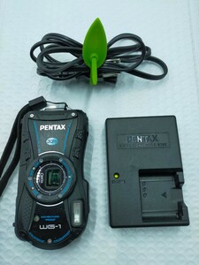 ●PENTAX Optio WG-1 ブラック 防水 耐衝撃 アウトドアカメラ コンパクトデジタルカメラ ペンタックス オプティオ