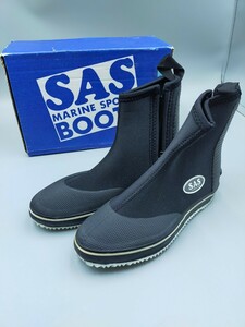 ○SAS BOOTS MARINE SPORTS 25cm ブラック マリンブーツ