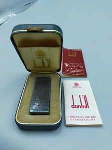 ○dunhill ガスライターNEW ROLLA GAS SP E/T シルバー 861403