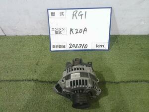 ステップワゴン DBA-RG1 オルタネーター NH700M 31100-RTA-023