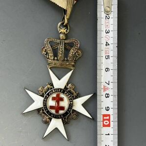 イギリス勲章 銀製 メダル スターリングシルバー 七宝の画像9