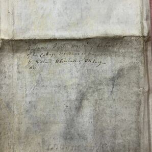 羊皮紙 パーチメント イギリス 古文書 1611の画像9