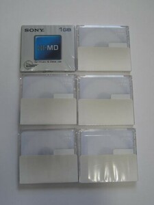 送料無料！未開封CD　6枚組　ソニー（SONY）MDディスク　HI-MD 1G（1枚）+TDK（CLEF・80分）（5枚）