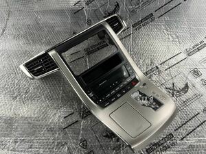  б/у Toyota Alphard DBA-ANH20W оригинальная металлизация аудио панель выключатель кондиционера GGH25W / GGH20W / ANH25W металлизированный аудио панель 