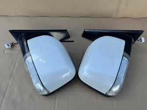  used Mitsubishi Delica D5 CV5W original door mirror side mirror left right set has confirmed ( left 11 pin right 7 pin ) (R-2)