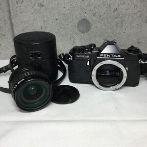 ※【PENTAX/ペンタックス】ME SUPER フィルム一眼レフカメラ 1:2:8 24mm カメラ カメラ用品 ブラック×シルバー 中古品 現状品