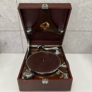 ◎ 【Victrola/ビクトローラ】アンティーク蓄音機 現状品 保管品 HIS MASTER'S VOICE ニッパー犬 VICTOR/ビクター 32×41×16 昭和レトロ 