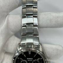 &【SEIKO/セイコー】WIRD/ワイアード ソーラー腕時計 動作品 クロノグラフ V14J-OBV1 860385 F2S7-E-Q ステンレススチール _画像7