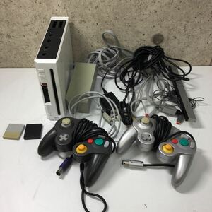 ◎【任天堂/Nintendo】Wii RVL-001 2006年製 付属品付き ゲーム機 本体 ゲームキューブコントローラー ニンテンドー 白 ホワイト