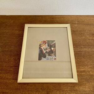 Pilot metal by ART ルノワール　子犬を抱く少女　約32.5×26,5㎝　/ 額装品　額入り　壁掛け　アート　複製　アートフレーム