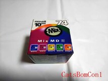 [未開封] MD ミニディスク 10枚パック maxell Mix MD 74 MD-74MIXF.10P 日本製 日立マクセル_画像3