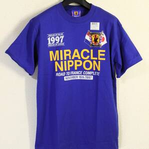 1997年 未使用品◆JFA サッカー日本代表◆'98 フランスワールドカップ 出場記念Ｔシャツ:L