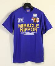 1997年 未使用品◆JFA サッカー日本代表◆'98 フランスワールドカップ 出場記念Ｔシャツ:L_画像1