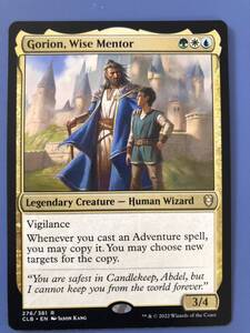 [AG-MTG] (276)《賢明な導師、ゴライオン/Gorion, Wise Mentor》[CLB] 金R 英語版