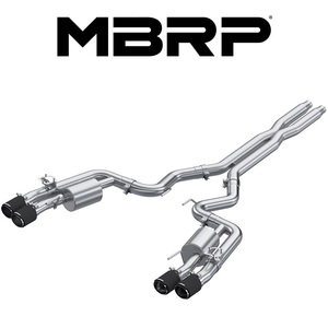 MBRP 2024- フォード マスタングGT 5.0L V8 S650 キャットバック アクティブ エキゾースト カーボンファイバーTip 正規輸入品