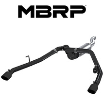 MBRP 2020-2024 ジープ グラディエーター 3.6L V6 CAT-BACK レース エキゾースト デュアル ブラックTip 正規品_画像1