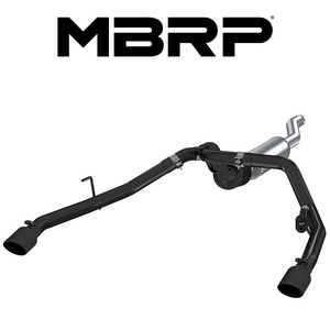 MBRP 2020-2024 ジープ グラディエーター 3.6L V6 CAT-BACK レース エキゾースト デュアル ブラックTip 正規品