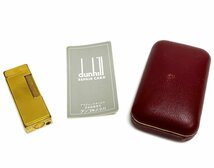 dunhill ダンヒル ローラーガスライター 5個 まとめて ゴールド系 シルバー系 スリム スイス製 喫煙具 喫煙グッズ ヴィンテージ 現状品_画像9