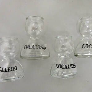 【新品・送料無料】コカレロ ＣＯＣＡＬＥＲＯ ロゴ入り ４個 コカボム グラス ショットグラス ４個の画像2