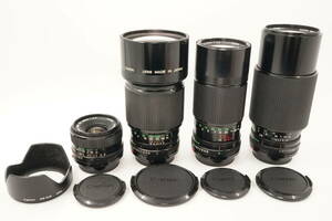 475■売り切り■Canonキヤノン■New FD NFD■28mm F2.8 BW-52B■200mm F2.8■70-150mm F4.5■70-210mm F4■動作品■現状■