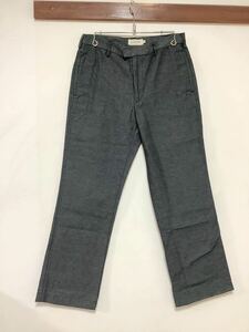 A-1268 J.CREW ジェイクルー スラックスパンツ カラーパンツ W32 ダークグレー