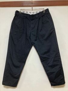 C-1251 Dickies ディッキーズ 2タックパンツ カラーパンツ W32 ブラック