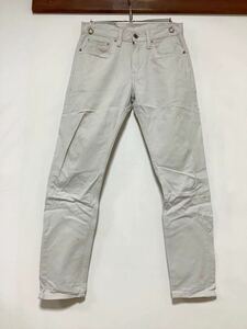 C-1296 Levi's リーバイス 512 カラーデニムパンツ カラージーンズ W28 スリムテーパード ライトグレー系 ストレッチ ジーパン 春夏物