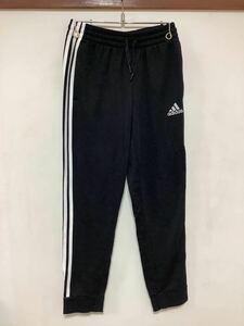 G-1241 adidas アディダス スウェットパンツ M ブラック ロングパンツ トレーニングパンツ 裾リブ