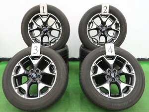 4本 スバル XV GT系 純正 17インチ 7J +55 100 ラジアル ヨコハマ ブルーアース E70 225/60R17 フォレスター SJ系 アウトバック BR系 ENKEI