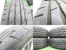 4本 日産 純正 15インチ ホイール 6J +50 4H 100 ラジアル ブリヂストン ポテンザ アドレナリン RE003 185/55R15 マーチ K12 12SR ENKEI_画像10