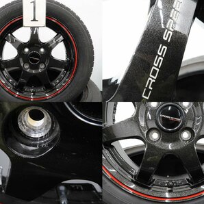 4本 CROSS SPEED HYPER EDITION CR7 14インチ ラジアル 未使用 GOODYEAR EfficientGrip 2023 155/65R14 N-BOX タント スペーシア 軽自動車の画像2