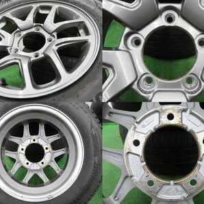 4本 スズキ ジムニー JB64W 純正 16インチ 5.5J +22 5H 139.7 スタッドレス ブリヂストン ブリザック DM-V3 175/80R16 JB23W ENKEI SUZUKIの画像6