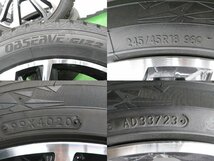 4本 Smartline 365 18インチ 8J +39 5H PCD 112 スタッドレス TOYO オブザーブ GIZ2 245/45R18 メルセデス ベンツ Eクラス W213 球面座_画像7