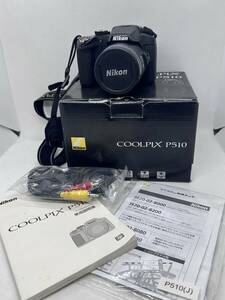 １円スタート！NIKON/COOL PIX/ニコン/カメラ/ブラック/動作未確認品/箱あり/付属品/同梱不可/現状品