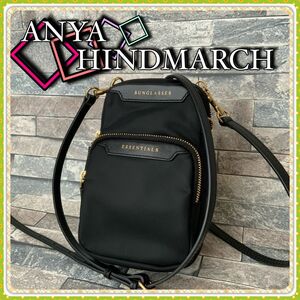 ◆◇◆ アニヤ ハインドマーチ ショルダーバッグ Anya Hindmarch クロスボディ ナイロン ブラック