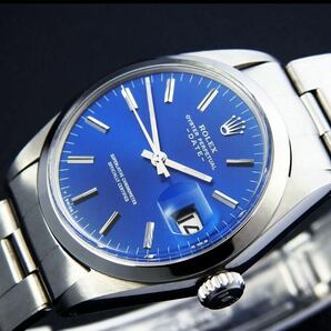 ROLEX ロレックス Oyster Perpetual オイスターパーペチュアル Ref. 1500 Blue Dial メンズ自動巻き ( 美品、OH済み ) / 34mmの画像2