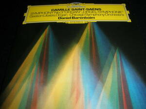 バレンボイム サン＝サーンス 交響曲 3 オルガン付き 歌劇 サムソン ノアの洪水 交響詩 死の舞踏 ラヴェル ボレロ シカゴ パリ 紙 未使用美