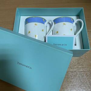 1円スタート！未使用保管品TIFFANY ティファニー バレーマグ マグカップ ペア ペアマグカップ 花柄 