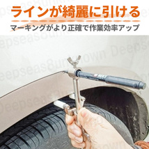 プレスライン アーチ ライナー ホイール 車 フェンダー 整備 板金 工具 修理 鈑金 塗装 パテ研ぎ マーキング 凹み 研磨 線 リペア ペン付 _画像2