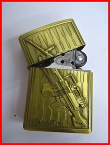 2403★A-1310★Zippo ジッポ オイルライター米軍放出品 NGLING OEU・MG4 真鍮メッキ 中古品